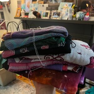 Colorful woven wrap scraps Fabric Bundle Yaro and Natibaby